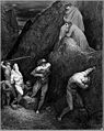 Mohammed suffering punishment in Hell. From Gustave Doré's illustrations of the Divine Comedy (1861)