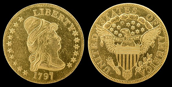 Turban Head eagle, heraldic eagle, by Robert Scot and the United States Mint