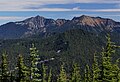 Mt. Howard left, Rock Mountain right, from the west