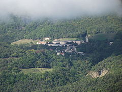 Notre-Dame du Laus depuis la colline d'Avançon