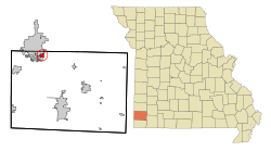 Location of Silver Creek, Missouri