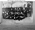 Officers of USS Chicago, photographed on her deck ca. 1903.