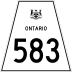 Highway 583 marker
