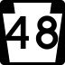 Pennsylvania Route 48 marker
