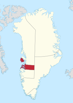 Location of Qeqertalik within Greenland