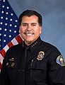 Robert Luna as Long Beach Police Chief in 2016.