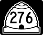 State Route 276 marker