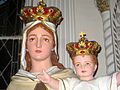 Madonna and Infant Jesus at Saint Leonard of Port Maurice Church in the North End