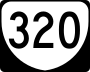 State Route 320 marker