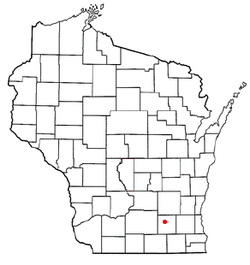 Location of the Town of Aztalan, Wisconsin