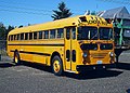 A retired 1955 Kenworth-Pacific Model T-126 "Pacific School Coach" seen here undergoing restoration in Shelton, Washington.