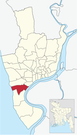 Location of South Middle Halishahar