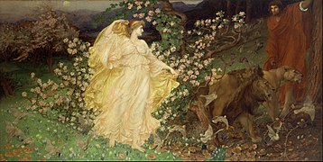 Painting Venus and Anchises by William Blake Richmond (1889 or 90)