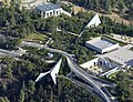 Image 3Aerial view of Yad Vashem, Jerusalem, Israel's Holocaust memorial; the museum, designed by Moshe Safdie, opened in 2005 and tells the personal stories of ninety Holocaust victims and survivors