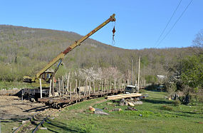 Flatcars, station Kushinka