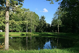 Övre damm i parken