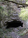 Die Einsturzdoline „Altes Eisinger Loch“ nordöstlich von Eisingen