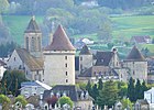 Le château, la tour Zizim et l'église.