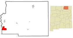 Location of Angel Fire, New Mexico