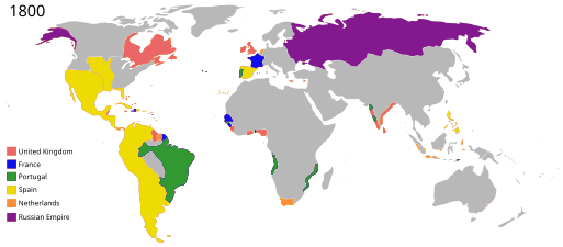 il manque la Louisiane française qui ne sera cédée aux États-Unis d'Amérique en 1803.