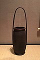 Flower basket (hanakago). Purple smoked timber bamboo, rattan, and lacquer. By Iizuka Hōsai II, Shōwa period, c. 1924–1934