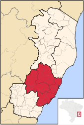 Central Espírito-Santense – Mappa