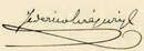 Firma di Federico Errázuriz Echaurren