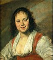 Frans Hals' tronie, with the later title Gypsy Girl. 1628-30. Oil on wood, 58 cm × 52 cm (23 in × 20 in). The tronie includes elements of portraiture, genre painting, and sometimes history painting.
