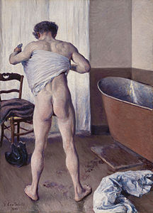 Homme au bain, by Gustave Caillebotte