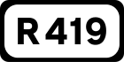 R419 road shield}}