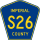 County Road S26 marker