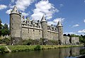 Château de Josselins overlooking the Nantes-Brest canal.