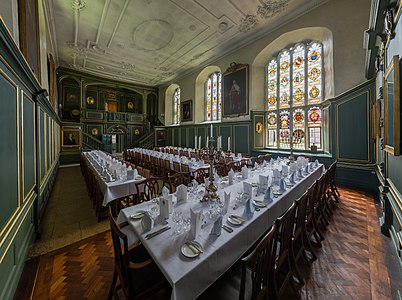 Dining hall of Magdalene College, by Diliff (edited by Adam Cuerden)