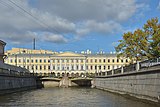 Adamini House at the junction of Moyka River and Griboyedov Canal, St. Petersburg