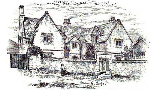 Sketch of Mortons House in 1882