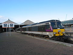 NIR Locomotive with an Enterprise service to Belfast Central (Now Lanyon Place)