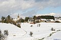 Odeigne, le village sous la neige.