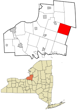 Location in Oswego County and the state of New York.