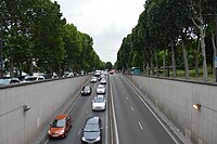 Souterrain routier au niveau du pont d’Iéna.