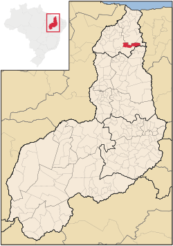 Location of Brasileira in Piauí