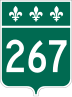 Route 267 marker