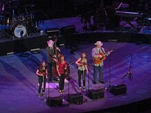 Quebe Sisters band at Alamodome, San Antonio, TX