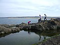 Rock pool at Ramore Head.