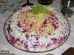 سلطة الرنجة.