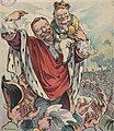 Image 7U.S. President Theodore Roosevelt introduces Taft as his crown prince: Puck magazine cover, 1906. (from Political cartoon)