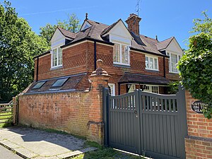 The 'Cottage on the Heath' at the Heathside entrance to Gainsborough Gardens