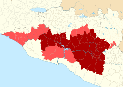 Location of Tierra Caliente in Mexico