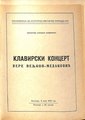 Програм концерта Вере Вељков-Медаковић, који се одржао у Задужбини Илије М. Коларца, 5. маја 1952. године.