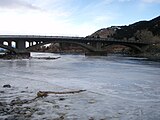 la Yellowstone gelée près du pont Carter