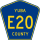 County Road E20 marker